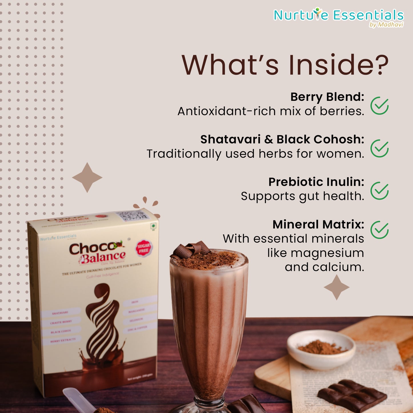 Choco Balance | Healthy Chocolate Drink for Women