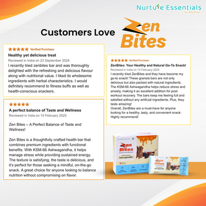 Zen Bites| Ashwagandha Granola Bar| Pack Of 7 |