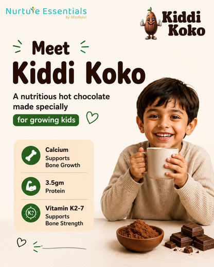 Kiddi Koko - Nutritious Hot Chocolate for Growing Kids (4+ Years)